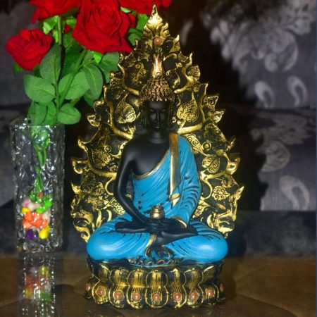 Golden Lotus Buddha statue