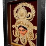 Maa Durga handcrafted Jute Painting
